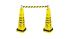 Rubbermaid Commercial Products Yellow Safety Barrier, Retractable Barrier