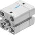 Festo Pneumatic Compact Cylinder - 577158, 20mm Bore, 10mm Stroke, ADN Series, Double Acting