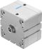 Festo Pneumatic Compact Cylinder - 572719, 80mm Bore, 15mm Stroke, ADN Series, Double Acting