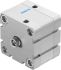 Festo Pneumatic Compact Cylinder - 572700, 63mm Bore, 10mm Stroke, ADN Series, Double Acting