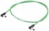 Siemens Right Angle Male M8 to Right Angle Male M8 Sensor Actuator Cable, 4 Core, PVC, 5m