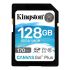 Tarjeta SD Kingston SDXC No 128 GB 3D TLC Canvas Go! Plus -25 → +85°C