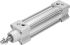 Festo 双作用气缸, 100mm行程, 40mm孔径, dsbg-40-100-ppva-ppv1 N3系列