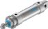 Festo Pneumatic Roundline Cylinder - 196022, 32mm Bore, 50mm Stroke, DSNU Series, Double Acting