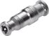 Festo 快插直通气管接头, 推入式6 mm, crqs.系列, 130651