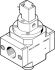 Festo 3/2 Closed, Monostable Pneumatic Manual Control Valve HEE-1/4-D-MINI-230 Series, G 1/4, G 1/8, 1/4in, 165073