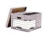 Fellowes Grey 6 Compartment A4, Foolscap Archive Box, H287mm x W380mm x D430mm