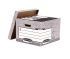 Fellowes Grey 6 Compartment A4, Foolscap Archive Box, H287mm x W380mm x D430mm