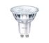 LED reflektor, 4 W, objímka žárovky: GU10, Reflektor, 220 → 240 V ekvivalent 35W, 36°, barevný tón: Teplá bílá