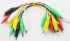 Monk Makes Crocodile Clip Lead, Black, Green, Red, White, Yellow, 185mm Lead Length