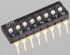 APEM THT DIP-Schalter Gleiter 10-stellig 1-poliger Ein-/Ausschalter, Kontakte vergoldet 25 mA @ 24 V dc, bis +85°C