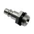 Legris Steel Male Pneumatic Quick Connect Coupling, G 1/4 Male Threaded