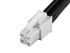 Kabel przewód-płytka, Mini-Fit Jr., 600 V, 9 A, raster: 4.2mm, 150mm, Cyna, Czarny