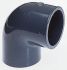 Georg Fischer 90° Elbow PVC Pipe Fitting, 3/8in