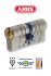 ABUS Eurozylinder bruchsicher, Standard "Sold Secure Diamond" Profilzylinder Messing Nickel, 40/40 mm