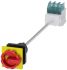 Siemens 32A隔离开关, 3极, 690V, DIN导轨安装, IP65, 红色把手