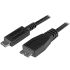 StarTech.com USB-kábel, USB C - Micro USB B, Fekete, 1m