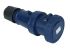 RS PRO IP67 Blue Cable Mount 2P + E Industrial Power Socket, Rated At 63A, 200 → 250 V
