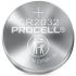 Pile bouton CR2032 Duracell Procell, 3V