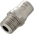 Legris LF3800 Series Straight Threaded Adaptor, R 1/8 Male to Push In 4 mm, Threaded-to-Tube Connection Style