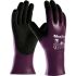 ATG Maxidry Purple Nylon Anti-Slip Work Gloves, Size 8, Medium, Nitrile Coating