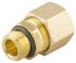 RS PRO Threaded Fitting, Straight Threaded Adapter, Female Metric M14 to Male BSPT 1/4in