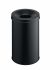 Durable Safe 30L Black flame extinguishing Steel Waste Paper Bin