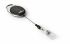 Durable Black Metal Badge Reel With Snap Strap