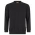 Orn Kestrel EarthPro Sweatshirt Black Cotton, Recycled Polyester Unisex's Work Sweatshirt 2X Large