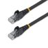 StarTech.com Cat6 Straight Male RJ45 to Straight Male RJ45 Ethernet Cable, U/UTP, Black LSZH Sheath, 1m, Low Smoke Zero