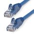 StarTech.com Cat6 Straight Male RJ45 to Straight Male RJ45 Ethernet Cable, U/UTP, Blue LSZH Sheath, 2m, Low Smoke Zero