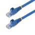 StarTech.com Cat6 Straight Male RJ45 to Straight Male RJ45 Ethernet Cable, U/UTP, Blue LSZH Sheath, 0.5m, Low Smoke