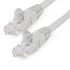 StarTech.com Cat6 Straight Male RJ45 to Straight Male RJ45 Ethernet Cable, U/UTP, Grey LSZH Sheath, 0.5m, Low Smoke