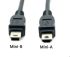 RS PRO USB 2.0 Cable, Male Mini USB A to Male Mini USB B  Cable, 1m