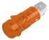 Indikátor pro montáž do panelu 12.7mm Prominentní barva Oranžová, typ žárovky: Neonová, 110V ac Arcolectric (Bulgin) Ltd