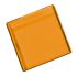 Panel Mount Indicator Lens Square Style, Amber, 29mm Long