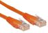 RS PRO Cat6 Male RJ45 to Male RJ45 Ethernet Cable, U/UTP, Orange PVC Sheath, 3m