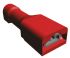 TE Connectivity Ultra-Fast .110 Flachsteckhülse, Rot, Isoliert, 2.79 x 0.8mm, Buchse, 0.3mm² - 0.8mm², 22AWG min