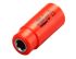 ITL Insulated Tools Ltd 1/4 in Drive 7mm Insulated Deep Socket, 12 point, VDE/1000V, 65 mm Overall Length