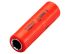 ITL Insulated Tools Ltd 1/4 in Drive 9mm Insulated Deep Socket, 12 point, VDE/1000V, 65 mm Overall Length
