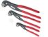 NWS N744 3-Piece Water Pump Plier Set, 300 mm Overall