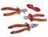 NWS NW784 3-Piece Combination Plier Set, Straight Tip, VDE/1000V, 140 mm Overall