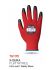 Traffi Red Nitrile, Nylon Cut Resistant Cut Resistant Gloves, Size 11, XXL, Nitrile Coating