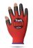 Traffi Red Polyethylene Cut Resistant Cut Resistant Gloves, Size 6, Polyurethane Coating