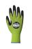 Traffi Green Nitrile, Nylon Cut Resistant Cut Resistant Gloves, Size 9, Large, Nitrile Coating