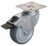 Guitel Hervieu Braked Swivel Castor Wheel, 70kg Capacity, 100mm Wheel