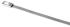 HellermannTyton Cable Tie, Roller Ball, 681mm x 4.6 mm, Metallic 316 Stainless Steel, Pk-100