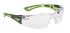 Bolle RUSH+ Anti-Mist UV Safety Glasses, Clear PC Lens