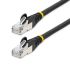 StarTech.com Cat6a Straight Male RJ45 to Straight Male RJ45 Ethernet Cable, Braid, Black LSZH Sheath, 1.5m, Low Smoke