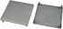 FlexLink Endkappe, quadratisch Grau, 88 mm, 11mm